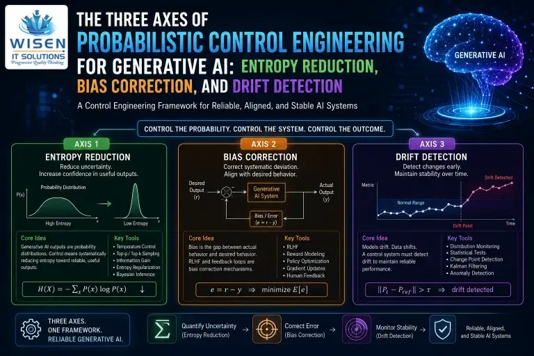 Three Axes of Probabilistic Control Engineering for Generative AI — Entropy Reduction, Bias Correction, and Drift Detection with Python implementations